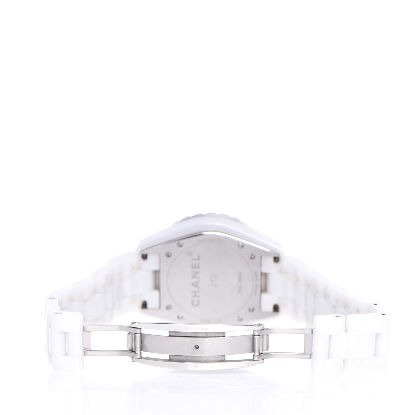 Stainless Steel Ceramic Diamond 38mm J12 Automatic Watch White