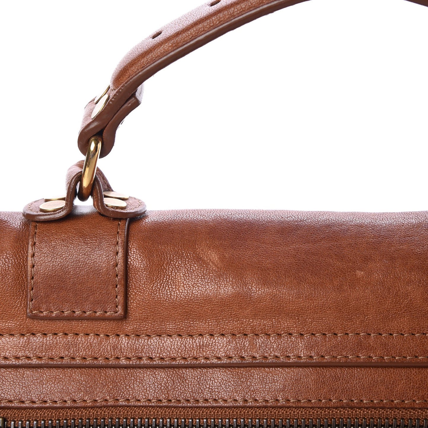 Lambskin Medium PS1 Satchel Saddle