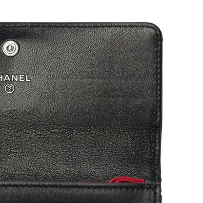 Chanel Lambskin Quilted Chanel 19 Flap Wallet Black 12 of 14