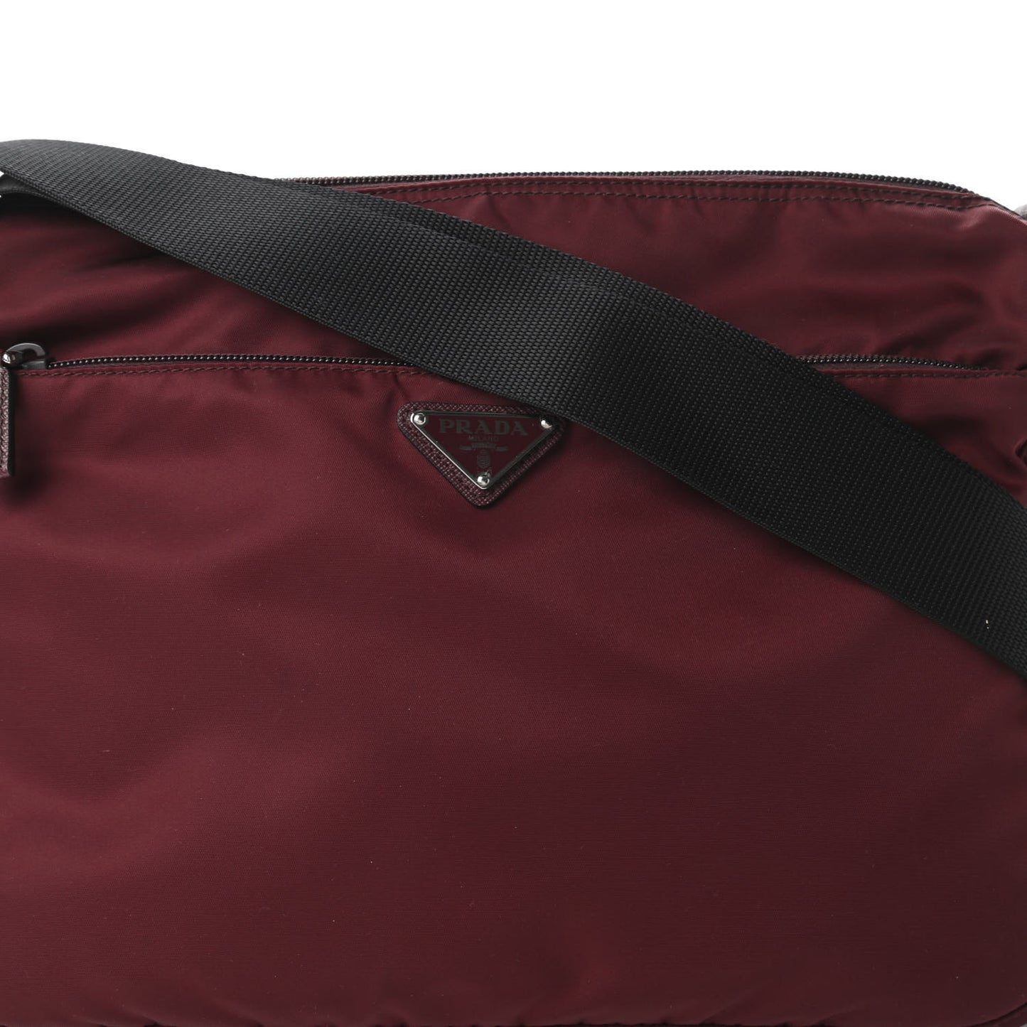 Tessuto Nylon Messenger Granato