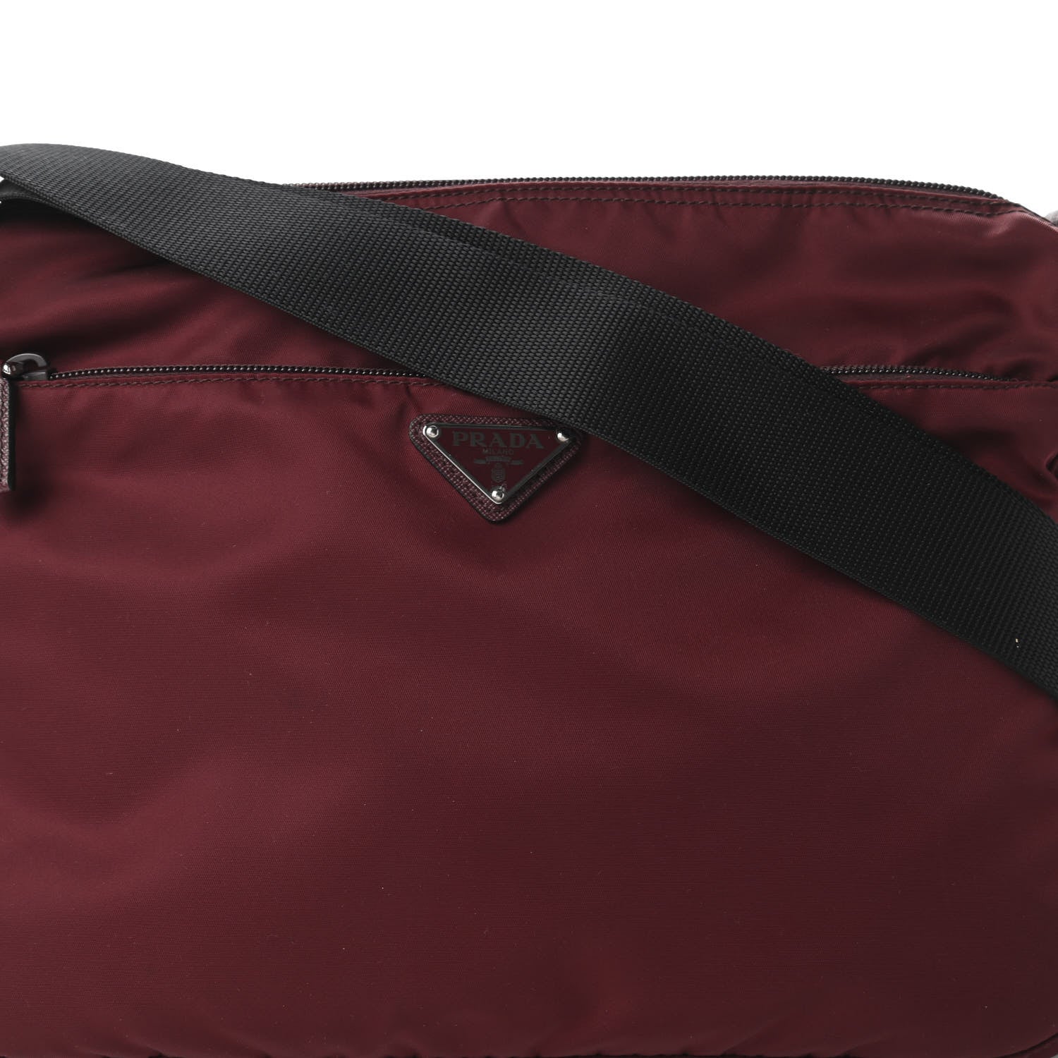 Prada Tessuto Nylon Messenger Granato 9 of 9