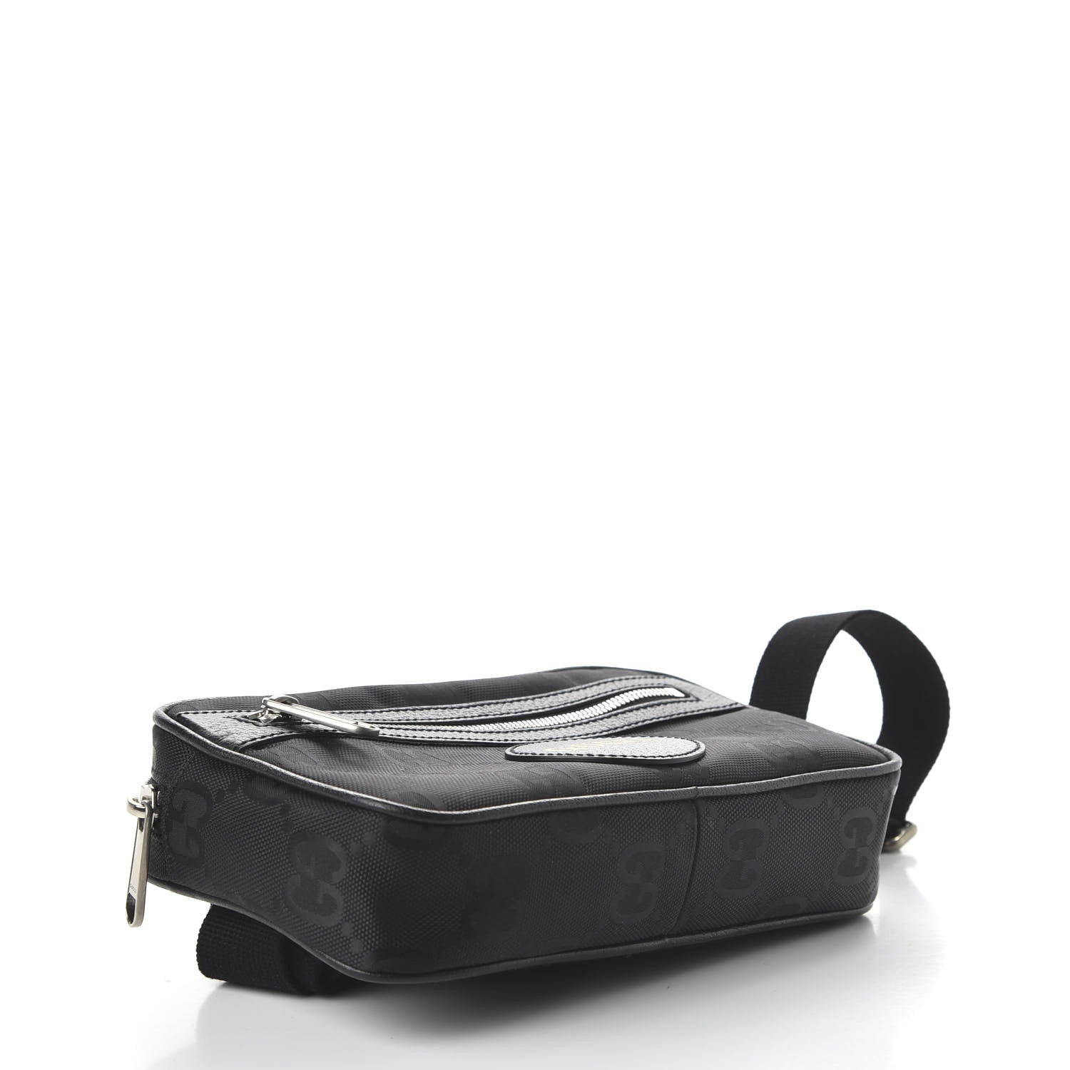 Gucci Econyl Nylon Monogram Off The Grid Belt Bag Black 4 of 12