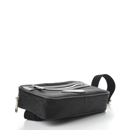 Gucci Econyl Nylon Monogram Off The Grid Belt Bag Black 4 of 12