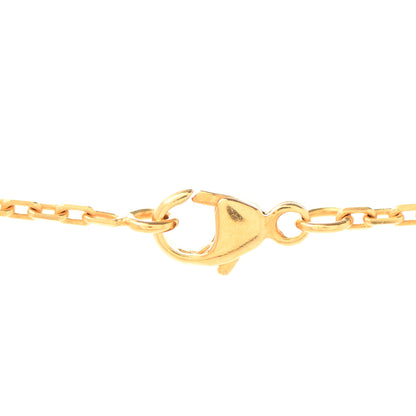 Hermes Lacquered Gold Pop H Pendant Necklace White 6 of 7