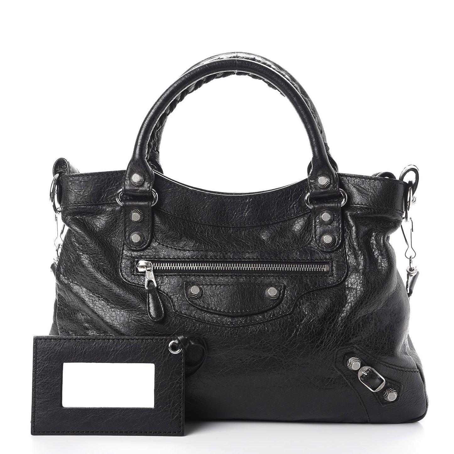 Agneau Giant 12 Silver Hardware Town Black