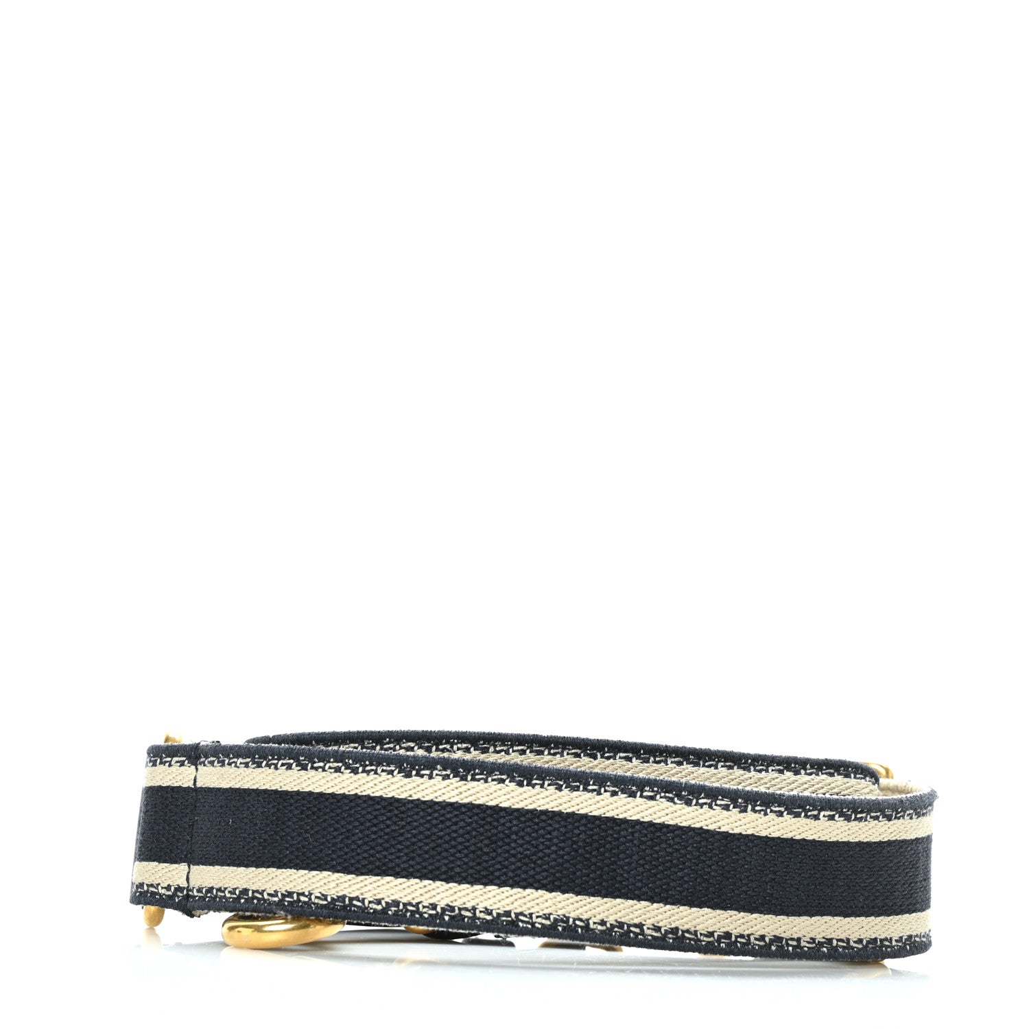 Christian Dior Canvas Embroidered Adjustable Shoulder Strap Black 2 of 5