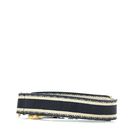 Christian Dior Canvas Embroidered Adjustable Shoulder Strap Black 2 of 5