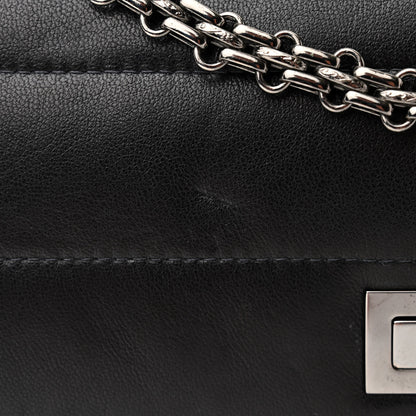 Chanel Lambskin Horizontal Quilt Jumbo Mademoiselle Flap Black 11 of 12