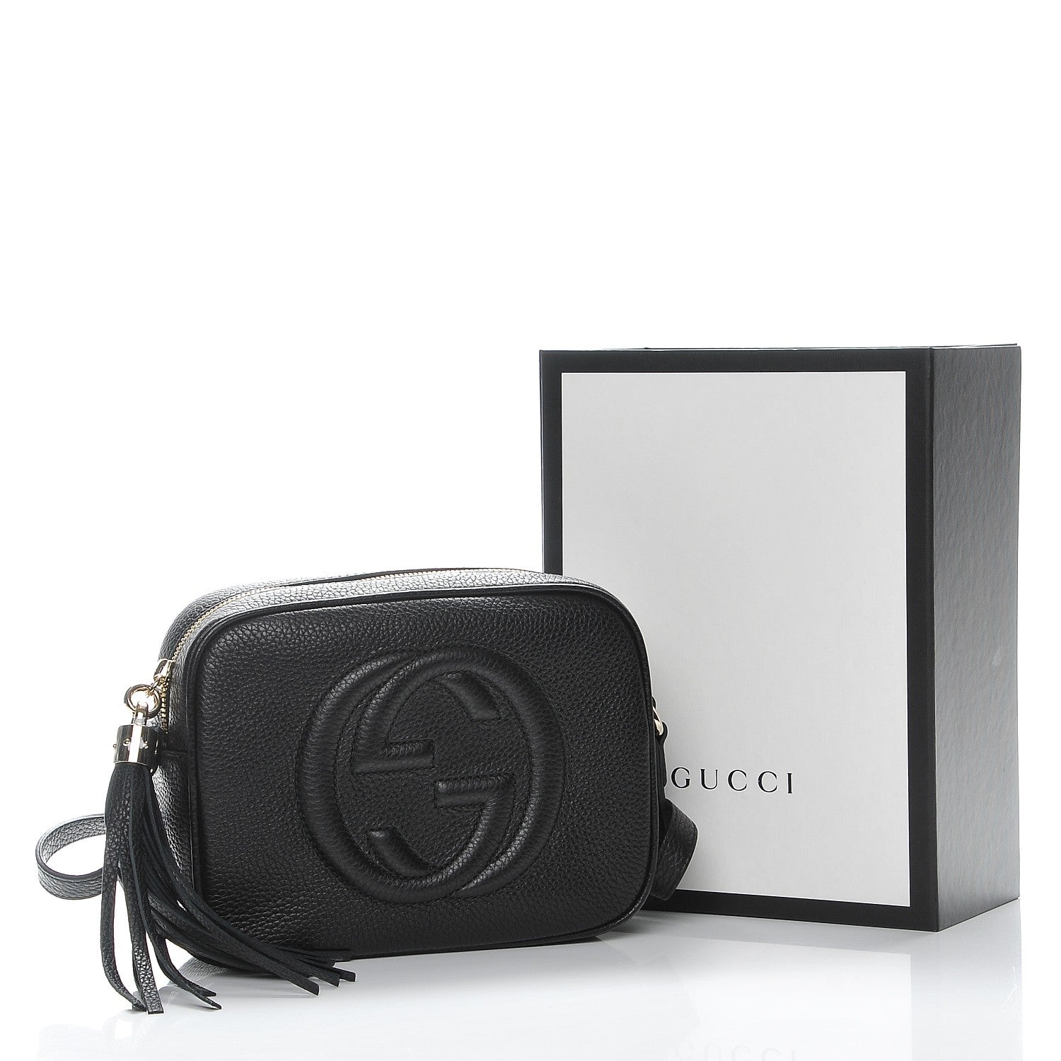 Gucci Pebbled Calfskin Small Soho Disco Bag Black 8 of 8