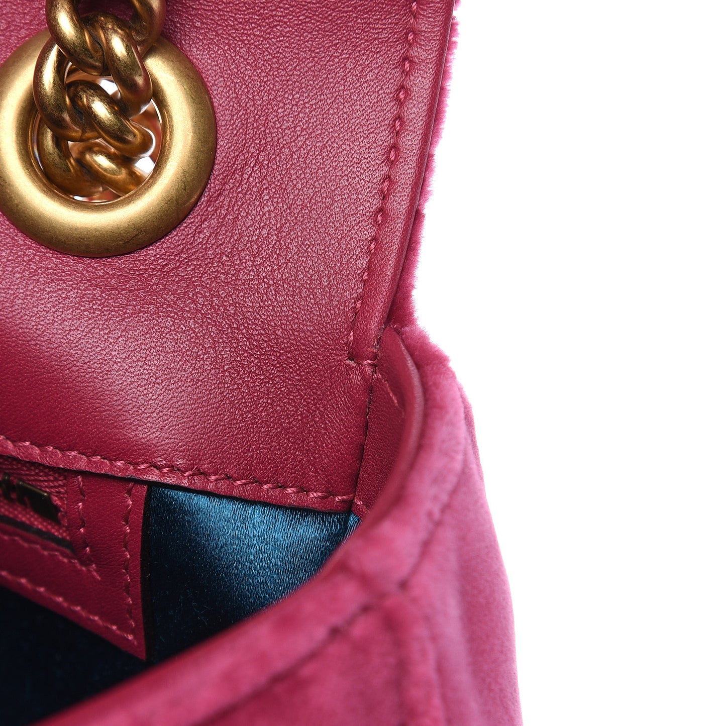 Velvet Matelasse Small GG Marmont Shoulder Bag Light Raspberry Rose