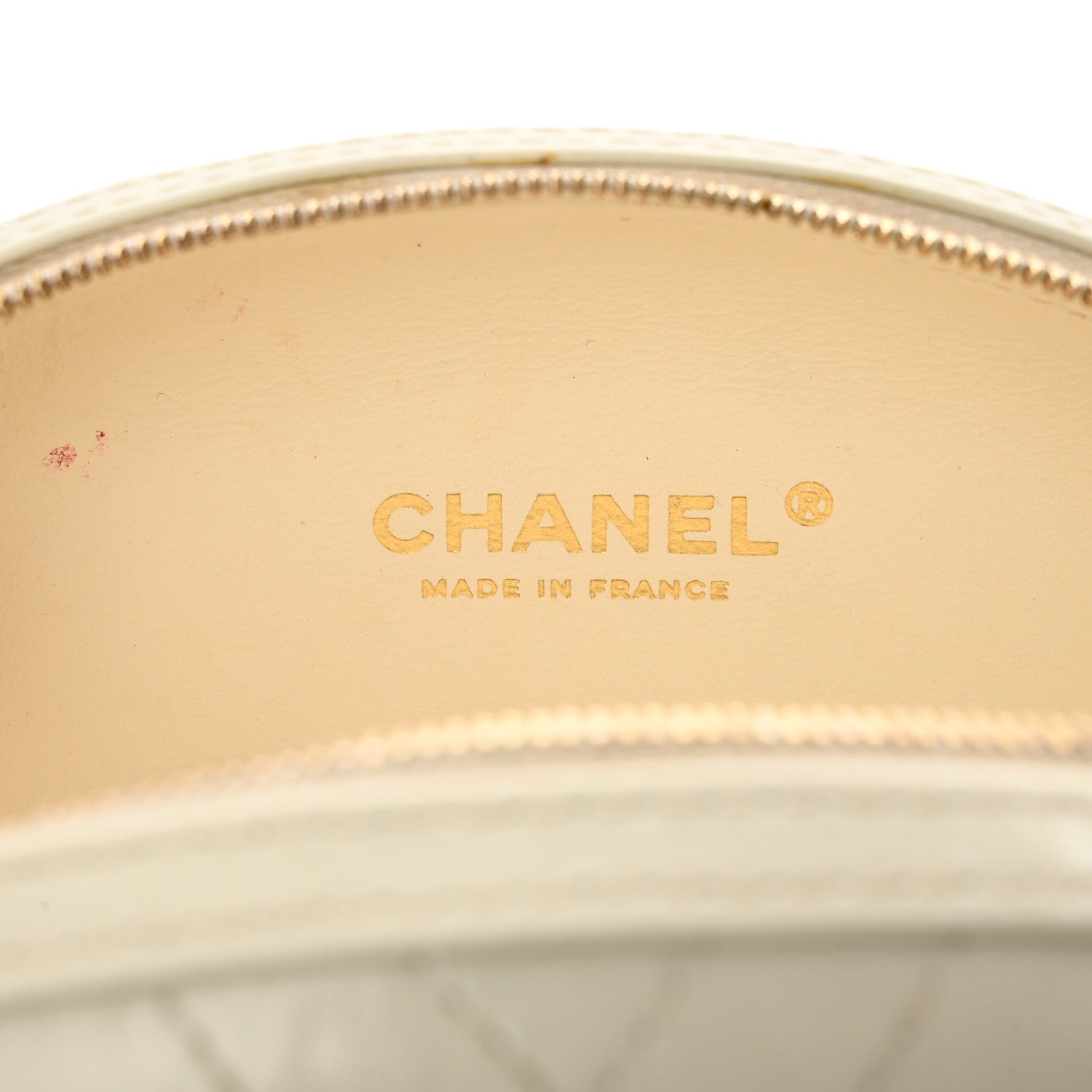 Chanel Embroidered Lambskin Chevron Quilted La Pausa Evening Bag White 6 of 14