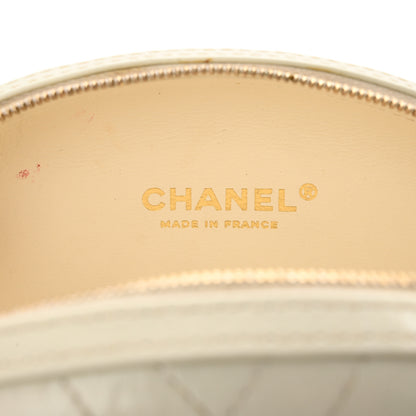 Chanel Embroidered Lambskin Chevron Quilted La Pausa Evening Bag White 6 of 14
