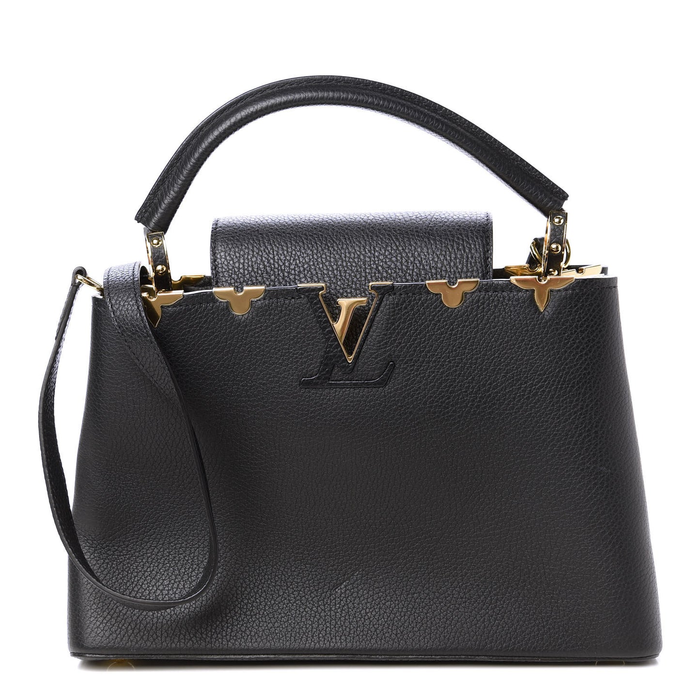 Taurillon Embellished Flower Crown Capucines PM Black