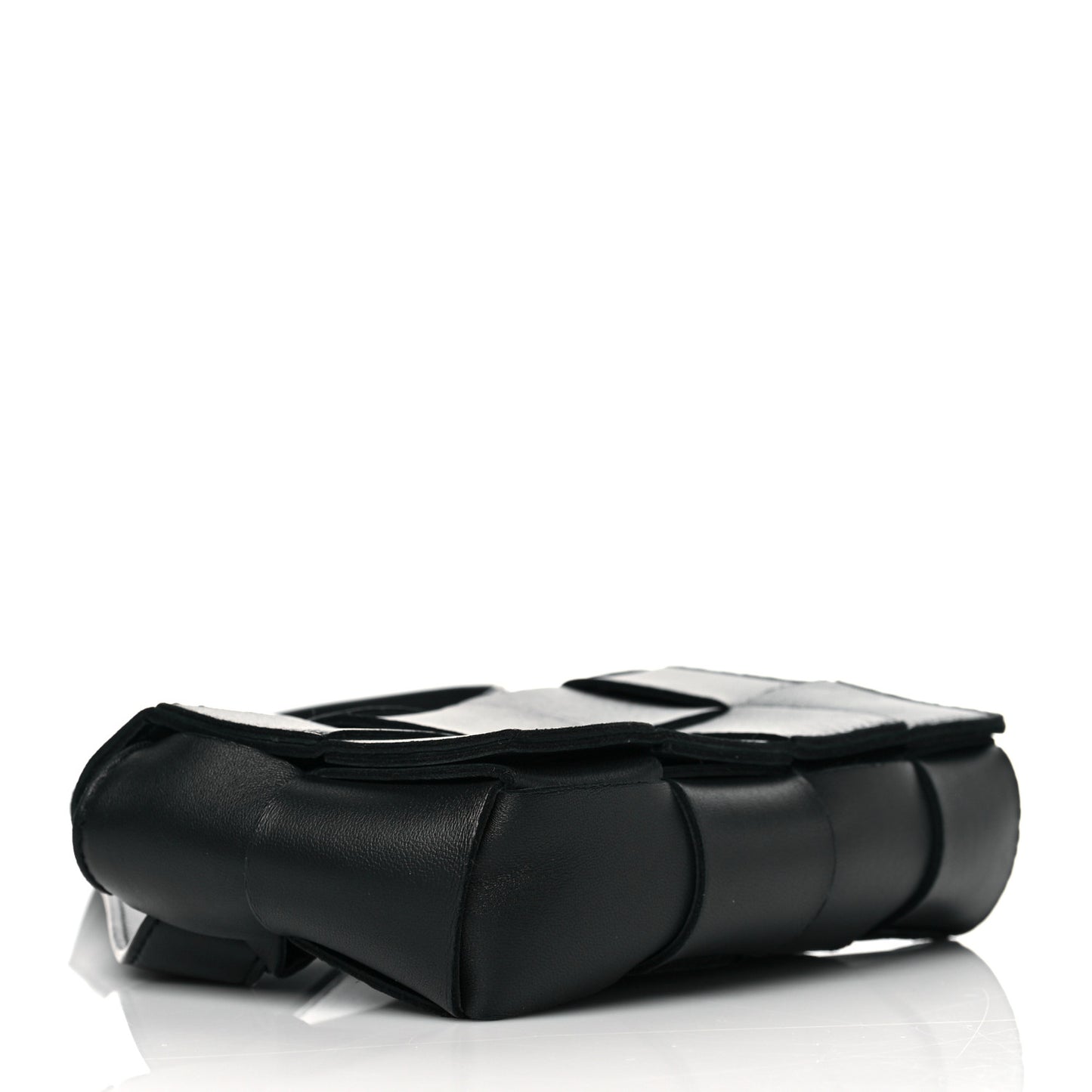 Nappa Maxi Intreccio The Belt Cassette Bag Black