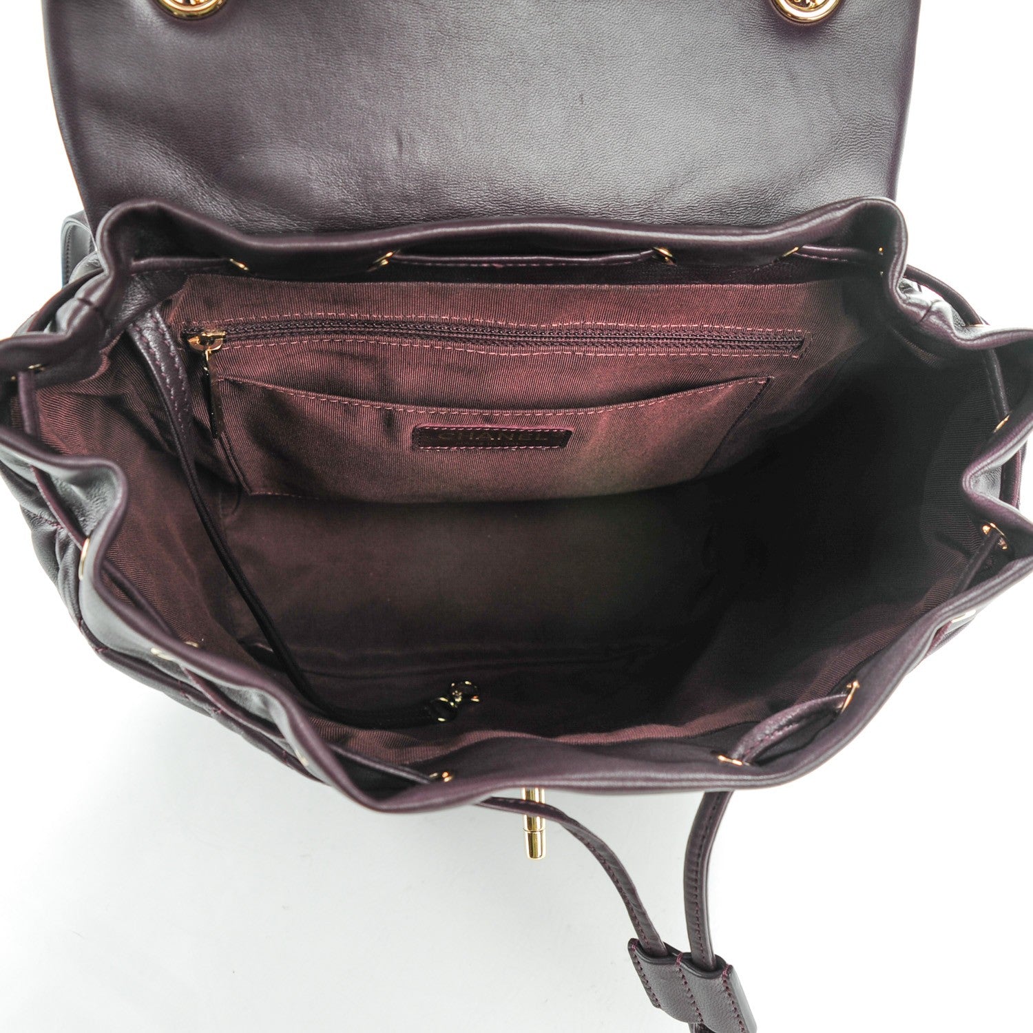 Chanel Lambskin Quilted Large Urban Spirit Backpack Dark Purple 5 of 8