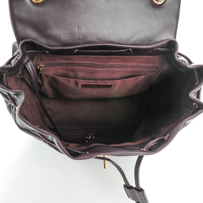 Chanel Lambskin Quilted Large Urban Spirit Backpack Dark Purple 5 of 8