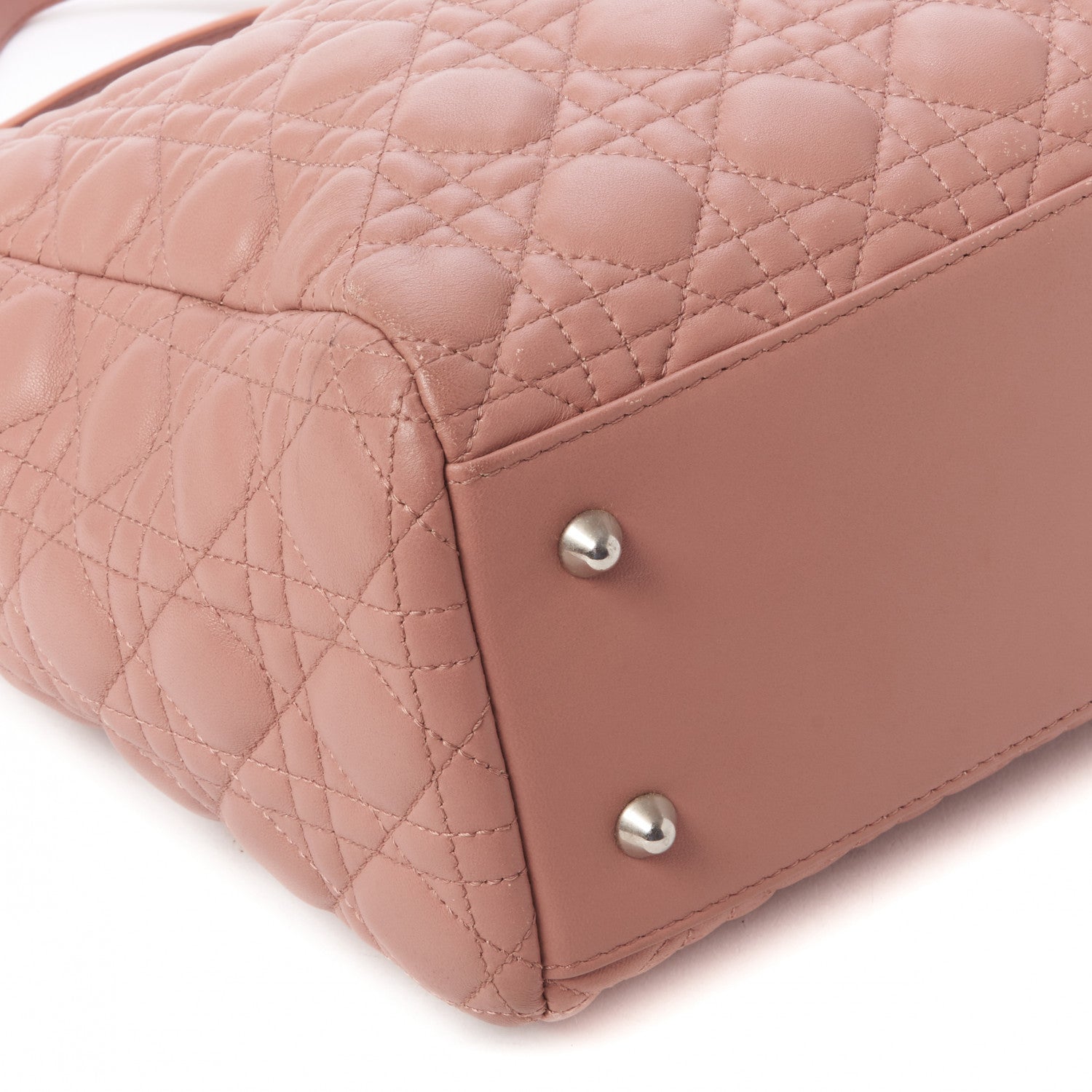 Christian Dior Lambskin Cannage Large Dior Soft Shopping Tote Bois de Rose 5 of 20