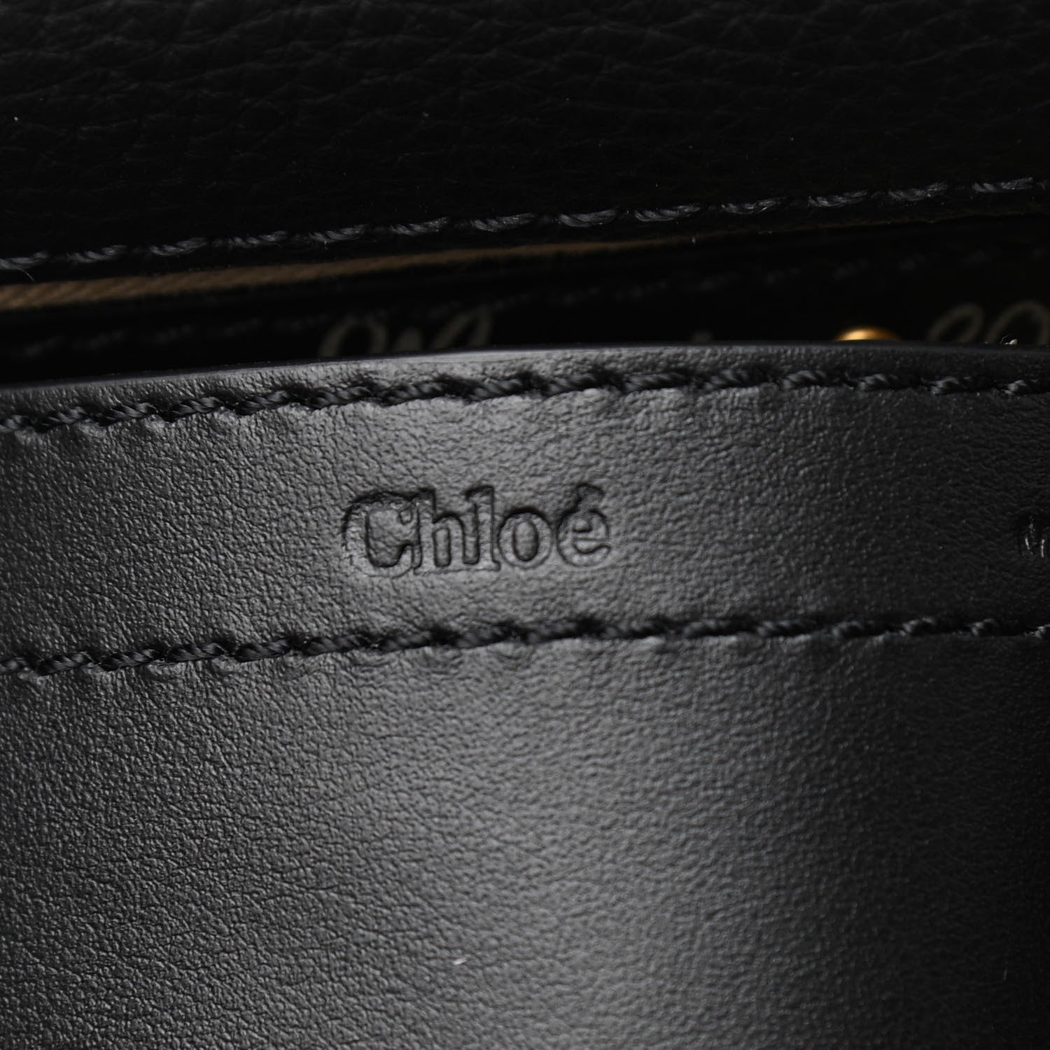 Chloe Calfskin Mini Marcie Round Fringe Crossbody Bag Black 7 of 9