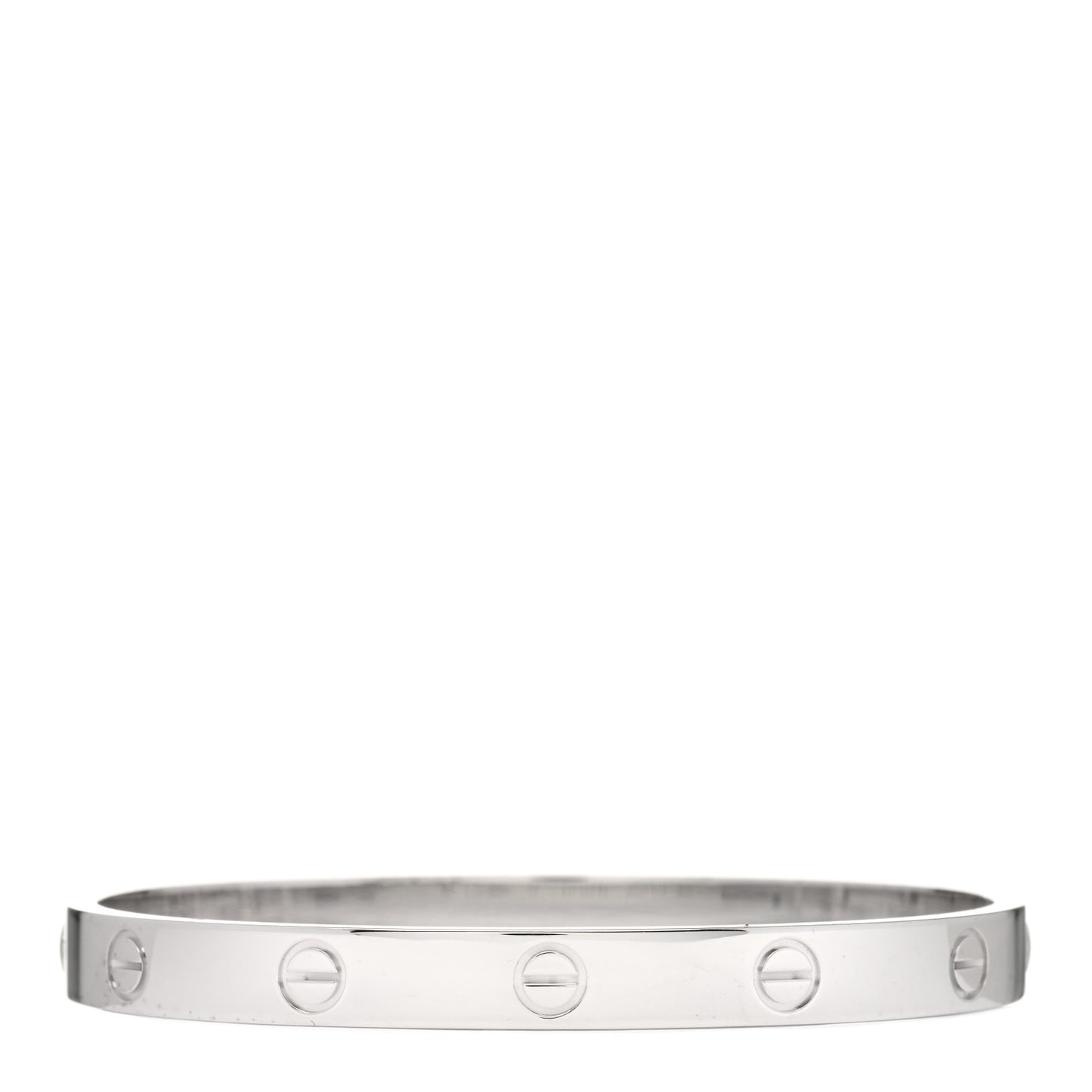 18K White Gold LOVE Bracelet 17