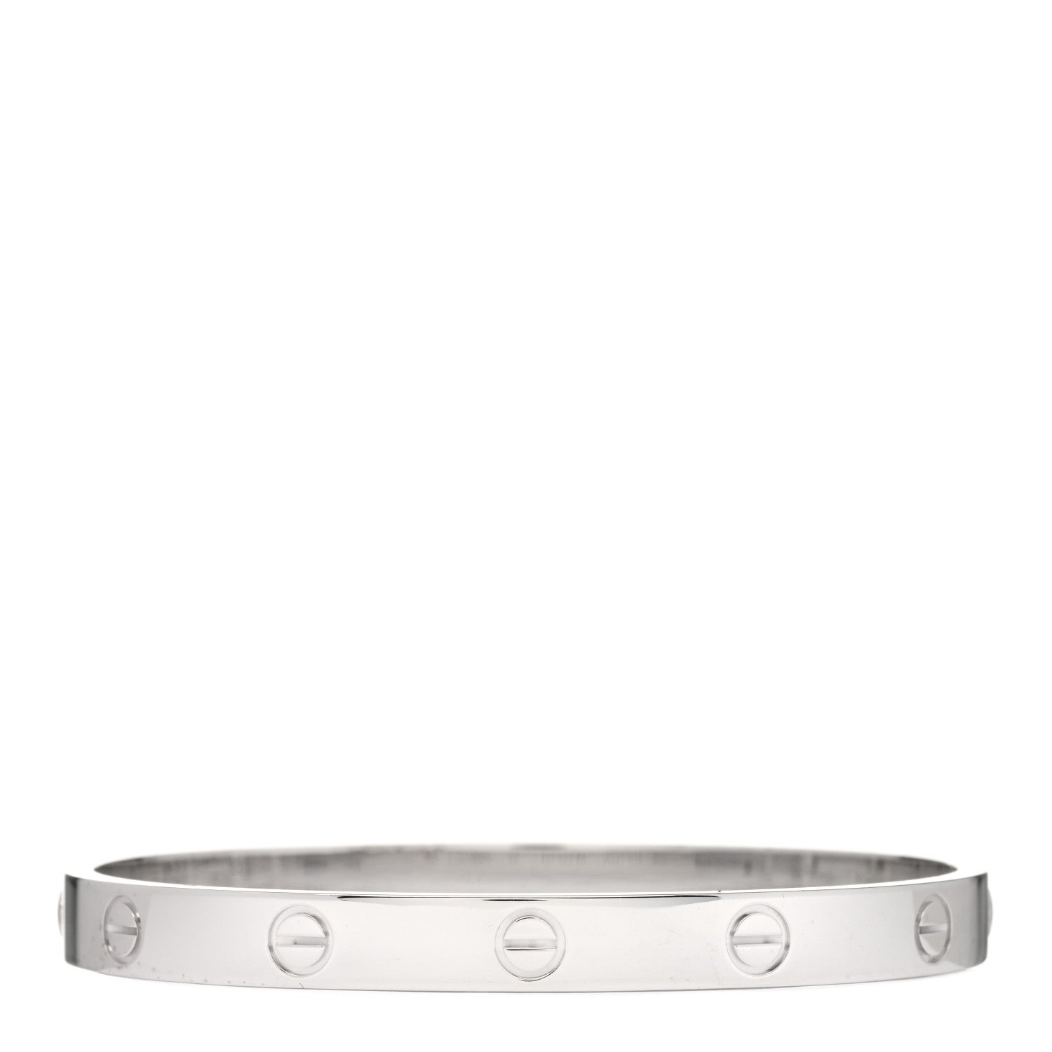 Cartier 18K White Gold LOVE Bracelet 17 2 of 5