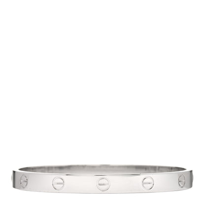 Cartier 18K White Gold LOVE Bracelet 17 2 of 5
