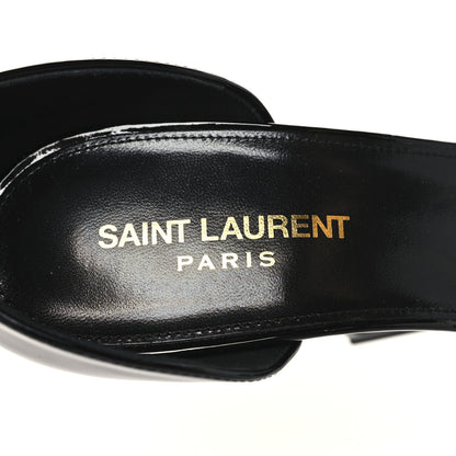 Saint Laurent Patent Calfskin Opyum 110 Sandals 39.5 Black 9 of 10