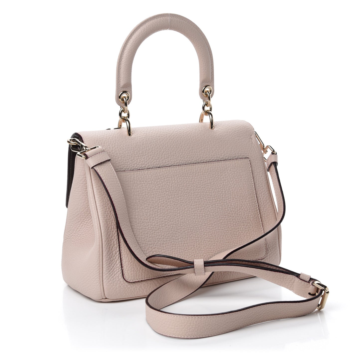 Bullcalf Mini Be Dior Flap Rose Poudre
