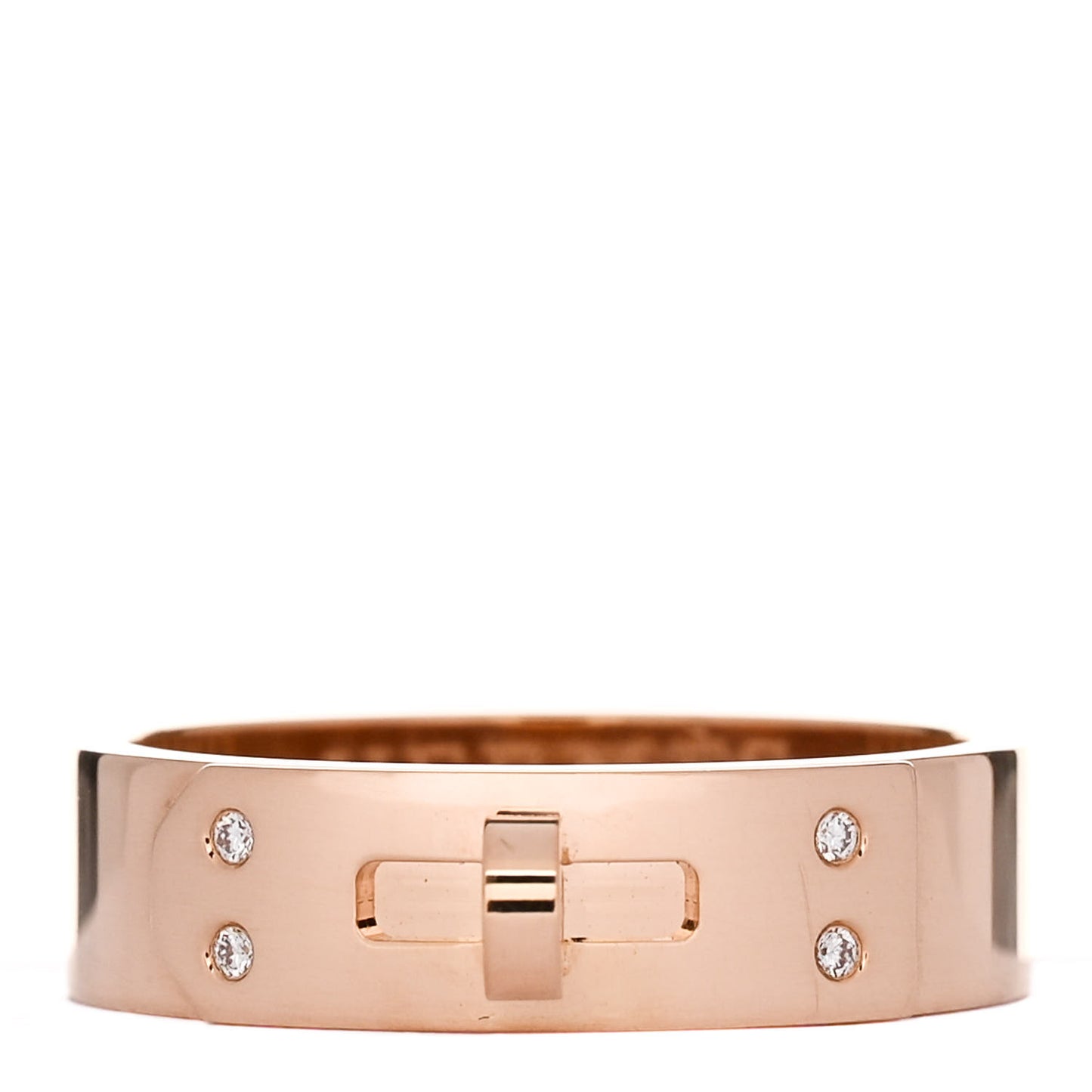 18K Rose Gold Diamond PM Kelly Ring 51 5.75