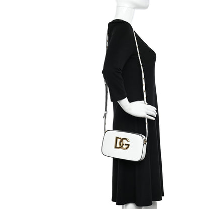 Dolce & Gabbana Calfskin Hot Stuff DG Logo 3.5 Crossbody Bag White 2 of 9