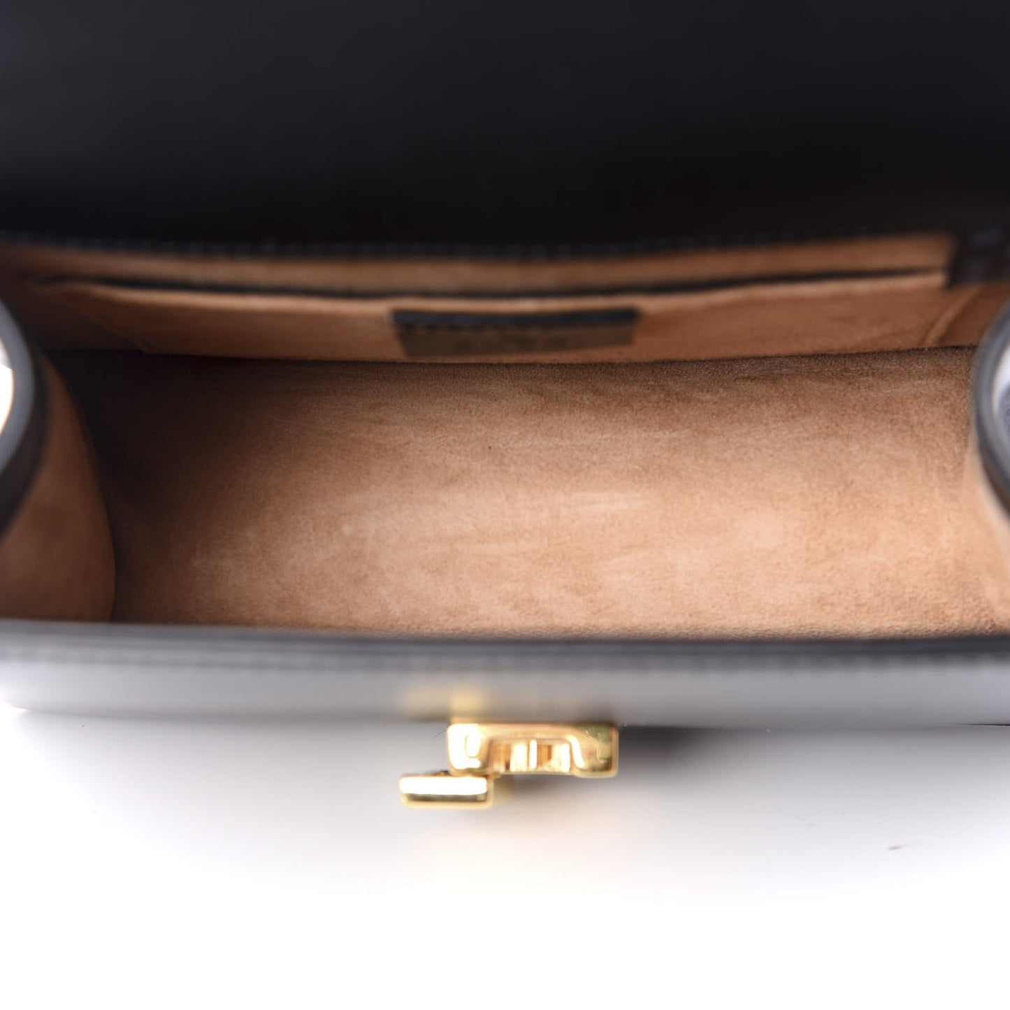 Calfskin Mini Sylvie Top Handle Bag Black