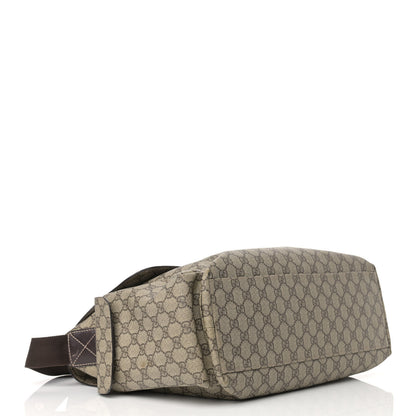 Gucci GG Plus Monogram Messenger Diaper Bag Dark Brown 4 of 12