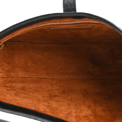 Saint Laurent Calfskin Crocodile Embossed LE 5 A 7 Hobo Black 5 of 14