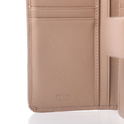 Prada Saffiano Metal Compact Wallet Cammeo 7 of 10