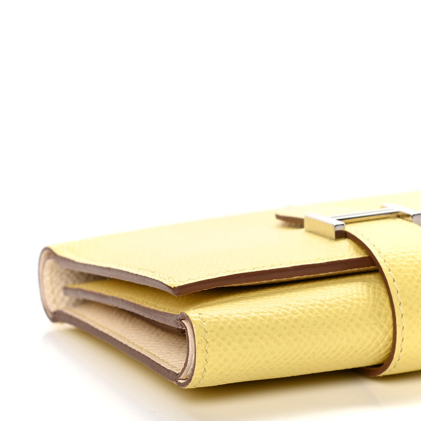 Epsom Verso Tri-Fold Bearn Compact Wallet Jaune Poussin Nata