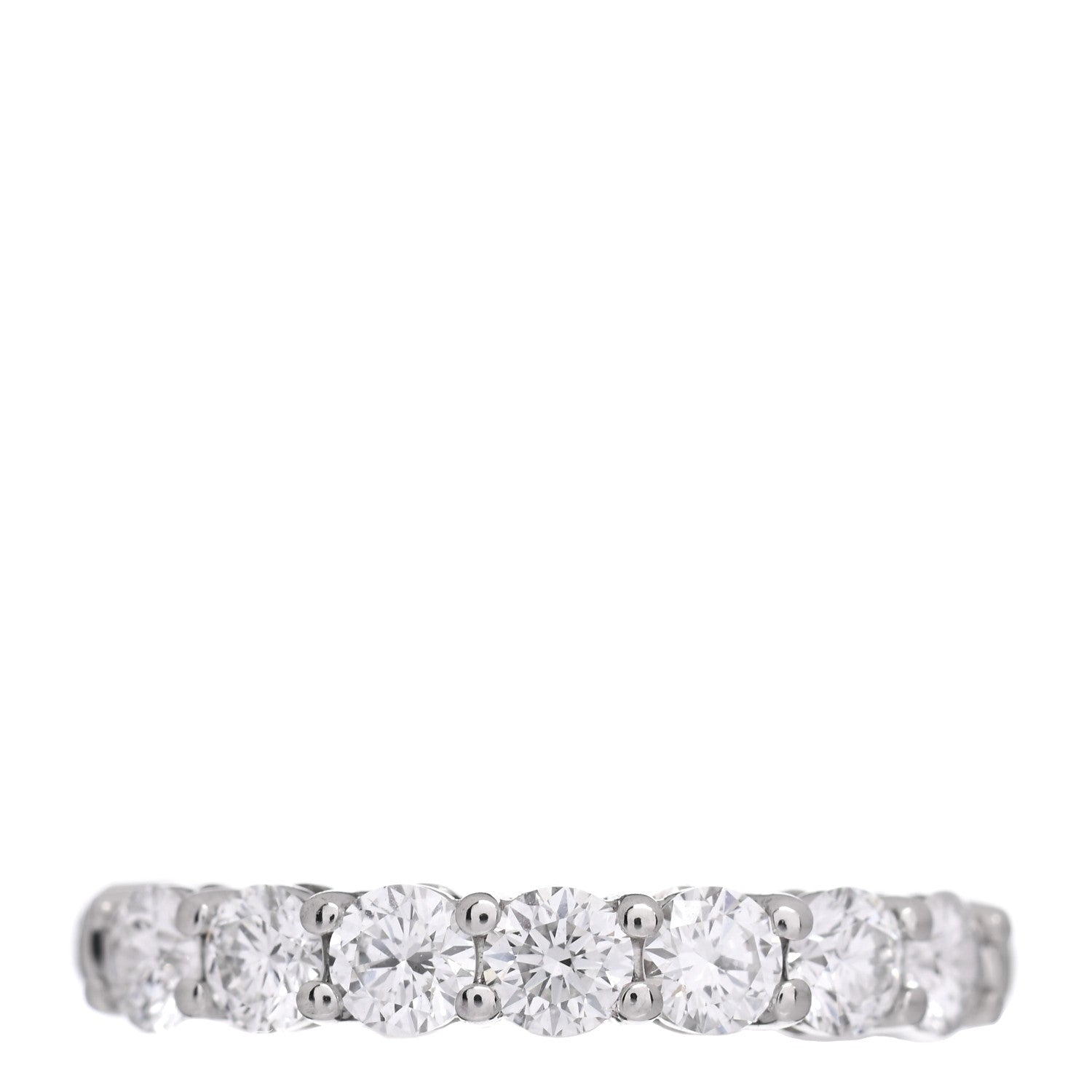 Tiffany Platinum Diamond .57ct 3mm Half Circle Embrace Band Ring 45 3.25 1 of 6