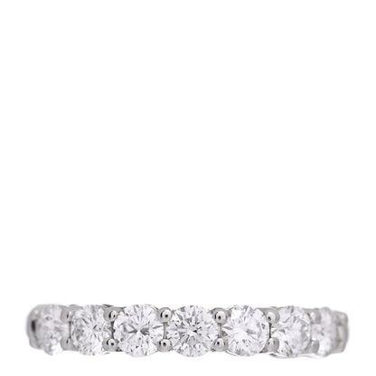 Tiffany Platinum Diamond .57ct 3mm Half Circle Embrace Band Ring 45 3.25 1 of 6
