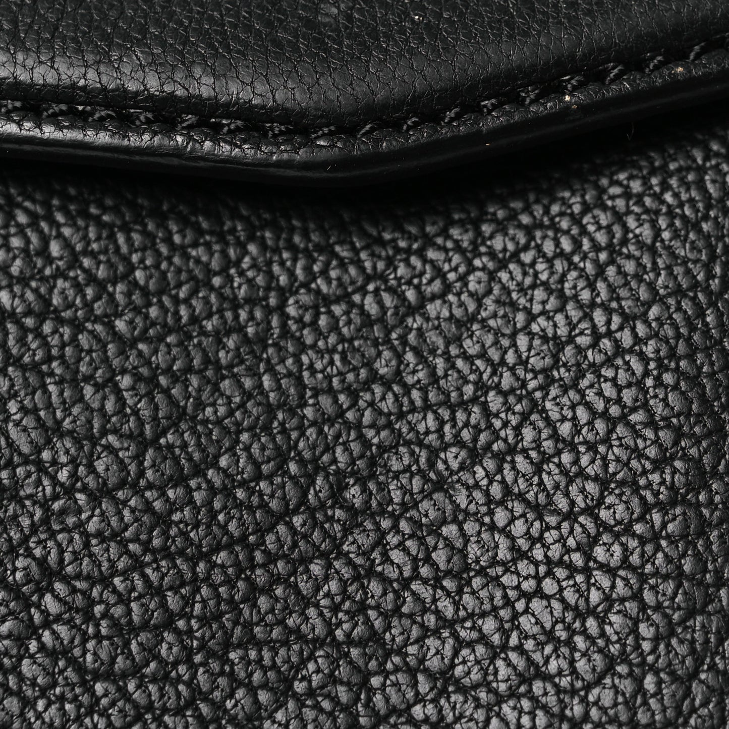 Sugar Goatskin Medium Antigona Envelope Clutch Black Black