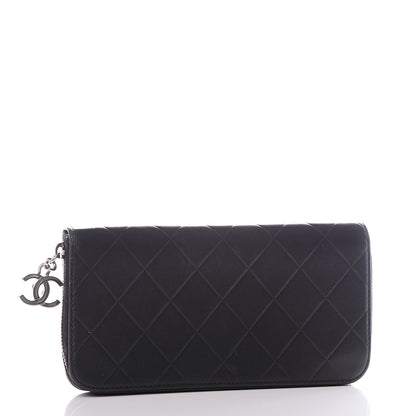 Chanel Lambskin Embossed Logo Wallet Black 2 of 14