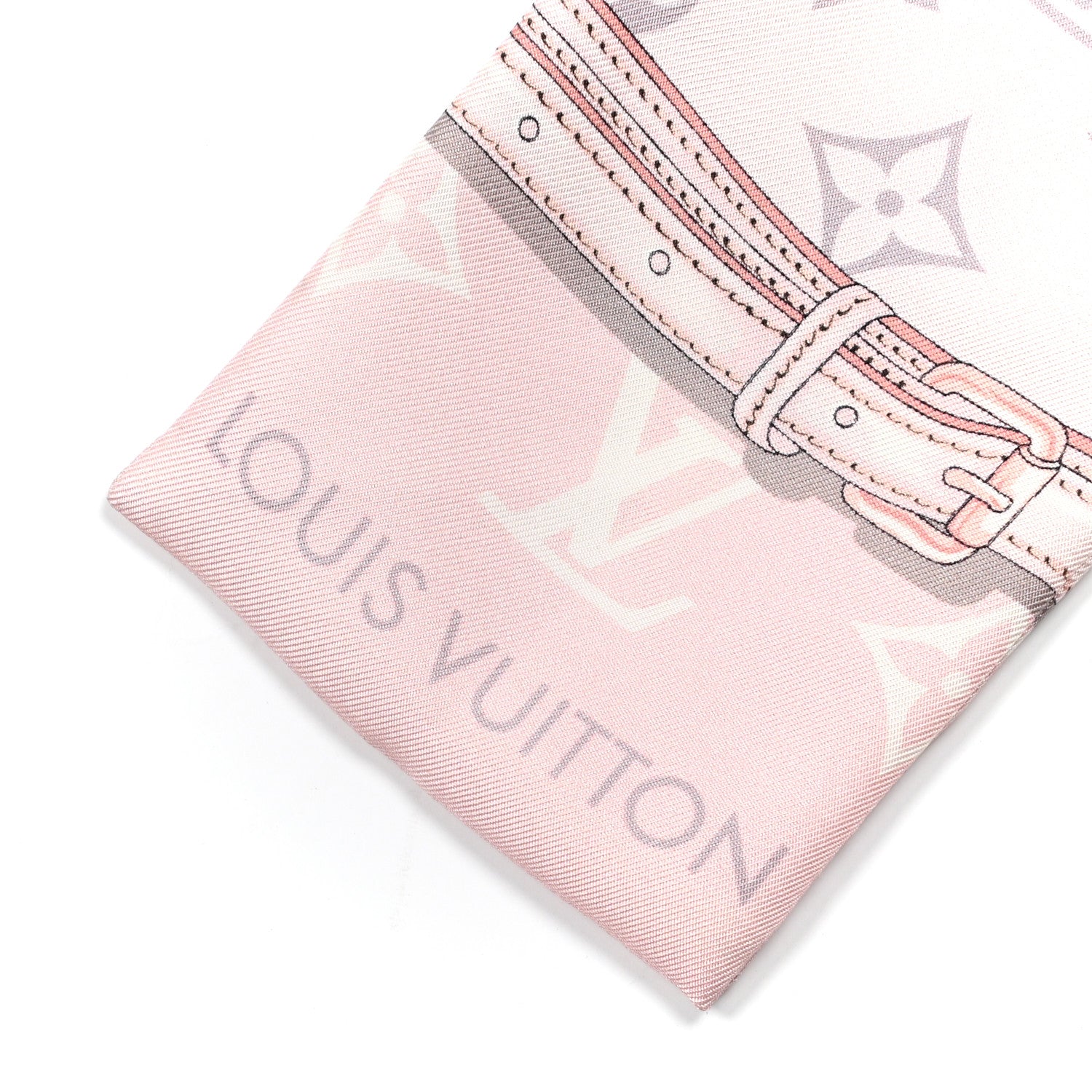 Louis Vuitton Silk Monogram Confidential Bandeau Light Pink 2 of 5