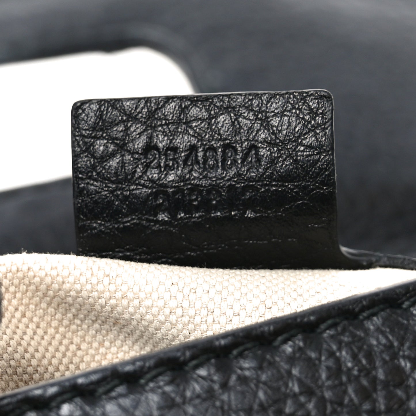 Cellarius Calfskin Medium New Bamboo Top Handle Bag Black