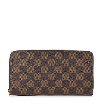 Louis Vuitton Damier Ebene Zippy Wallet Rose Ballerine 1 of 7