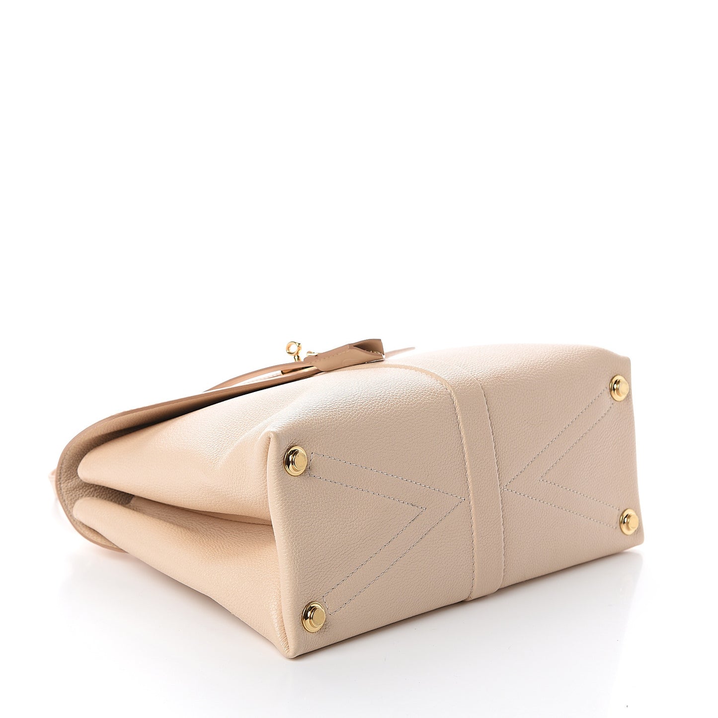 Grained Smooth Calfskin Rose Des Vents MM Creme