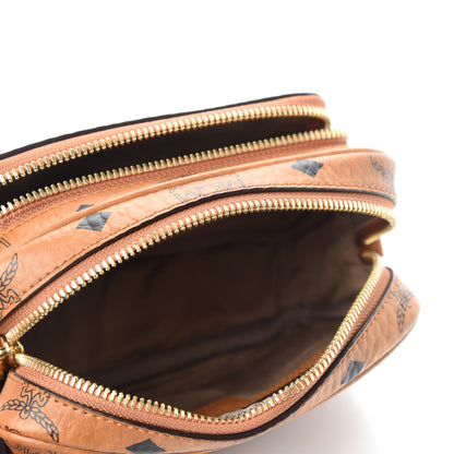 MCM Visetos Klassik Crossbody Bag Cognac 5 of 9