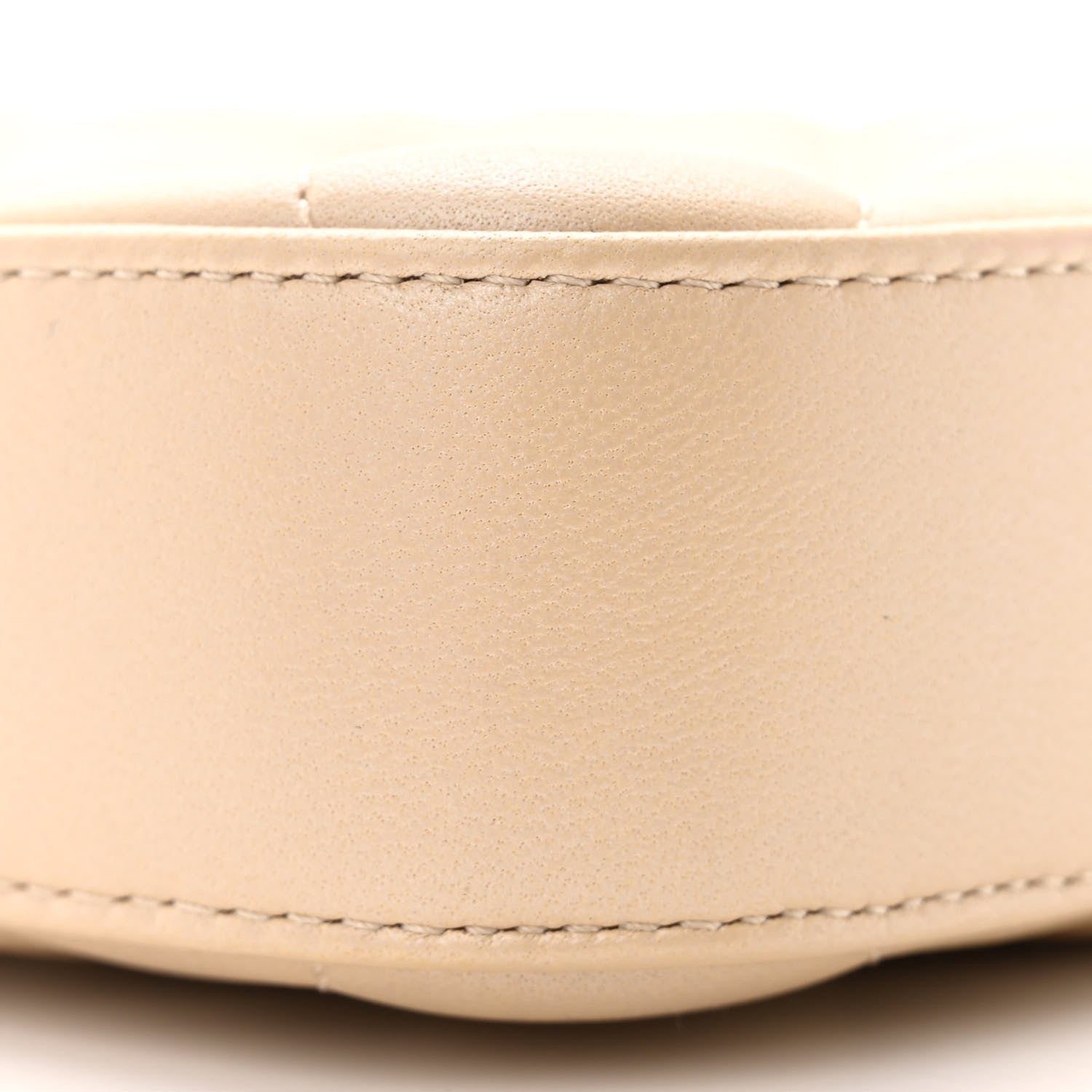 Chanel Iridescent Lambskin Quilted Pearl Clutch With Chain Beige 13 of 14