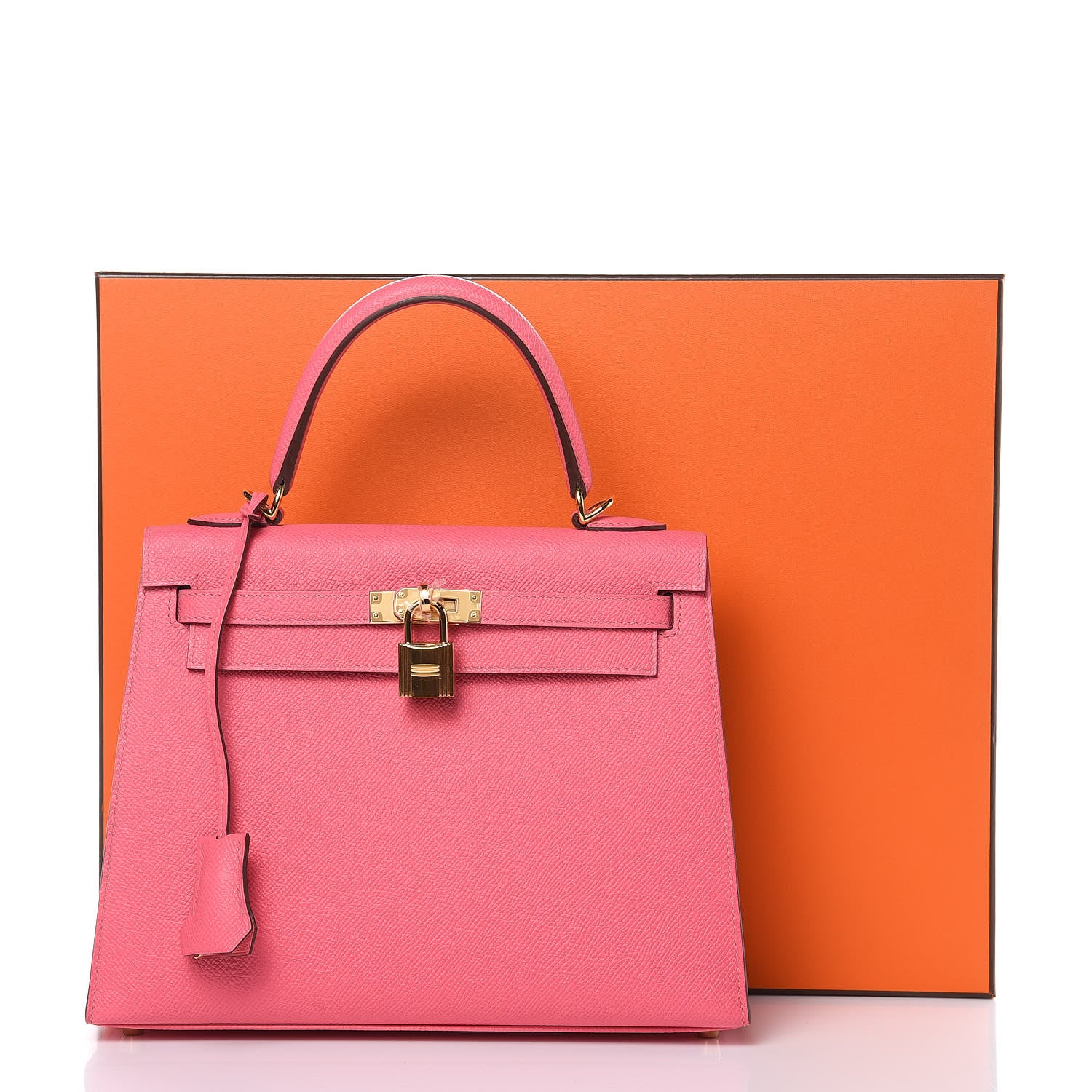Hermes Epsom Kelly Sellier 25 Rose Azalee 33 of 33