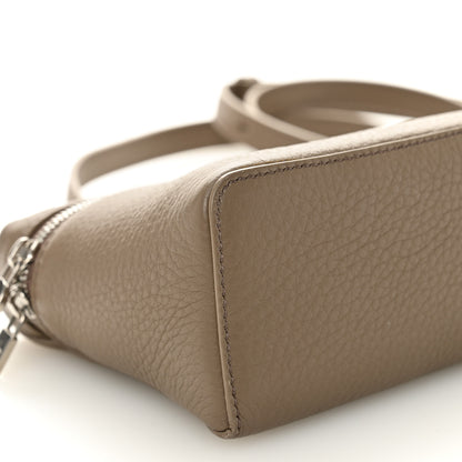 Loro Piana Grained Calfskin L19 Extra Pocket Pouch Warm Mastic 8 of 9