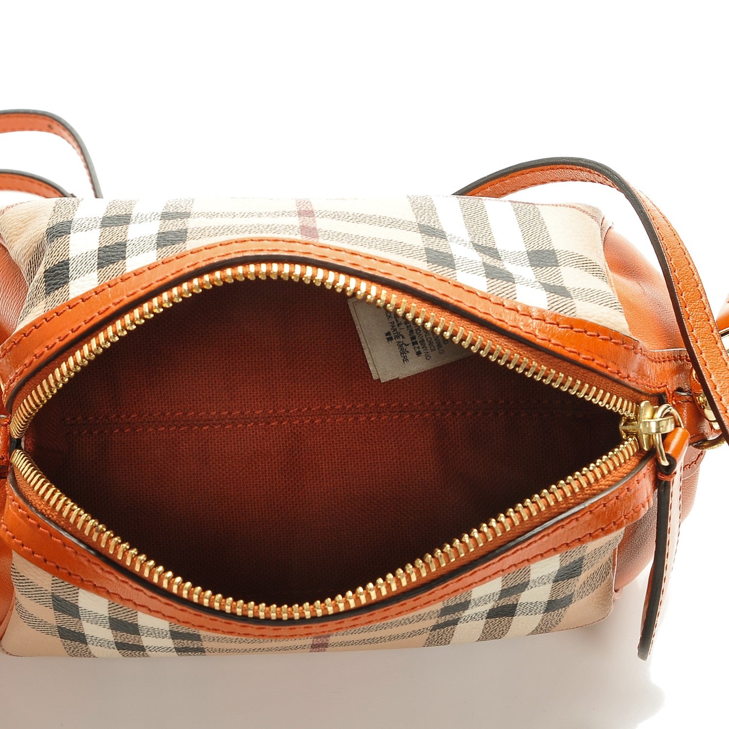 Burberry Haymarket Check Mini Blaze Crossbody Bag Burnt Amber 5 of 8