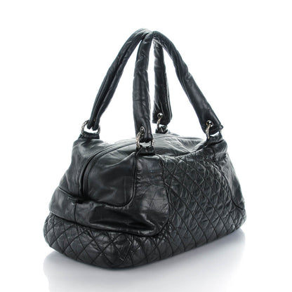 Chanel Aged Calfskin Coco Rider Bowling Bag Black 3 of 7
