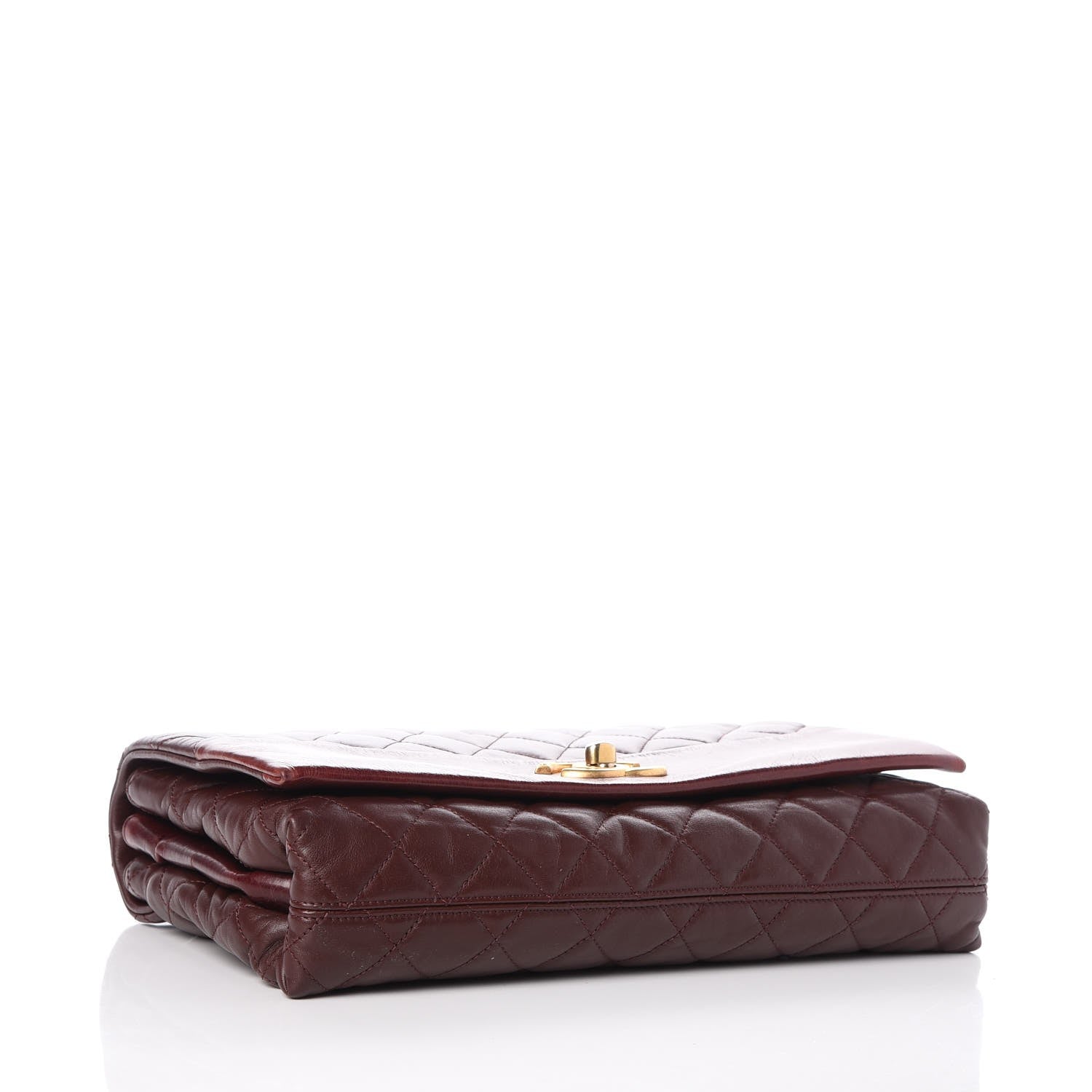 Chanel Calfskin Quilted Jumbo Soft Elegance Flap Bordeaux 5 of 12