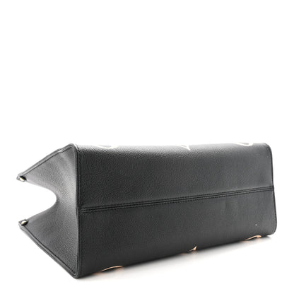Louis Vuitton Empreinte Monogram Giant Onthego MM Black Beige 4 of 9